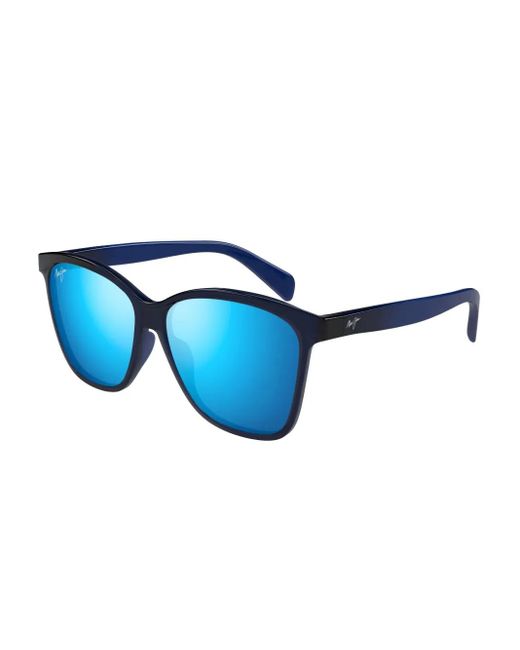 Maui Jim Blue Liquid Sunshine Square-Frame Sunglasses