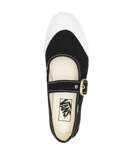 Vans White Buckle Mary Jane Sneakers