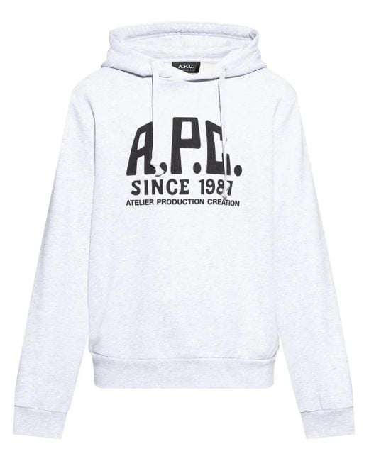 Men's White Sweatshirt With Print