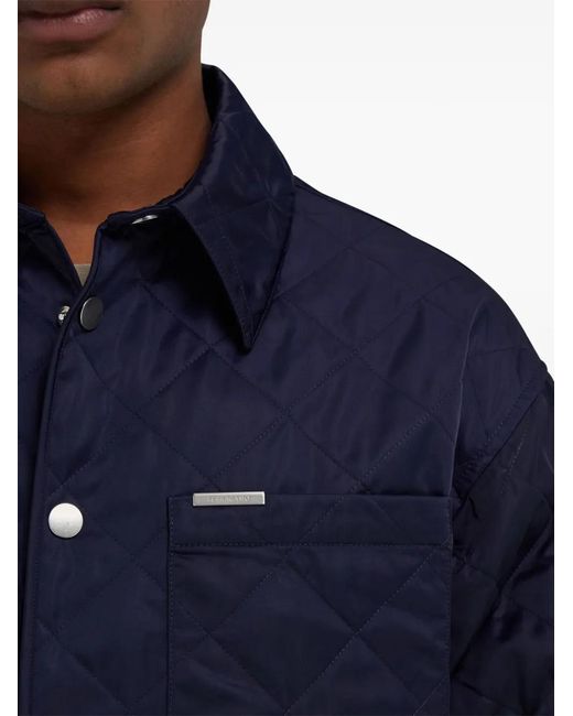 Plumífero Con Botones Ferragamo de hombre de color Blue