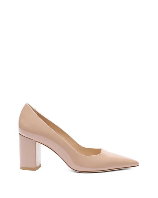 Stuart Weitzman Pink Power Block Pointed Pumps