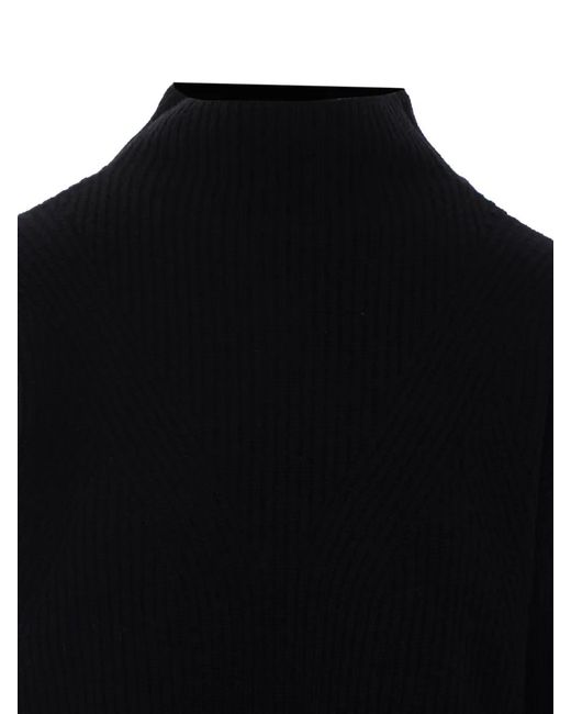 Alpha Studio Blue High-Neck Sweater