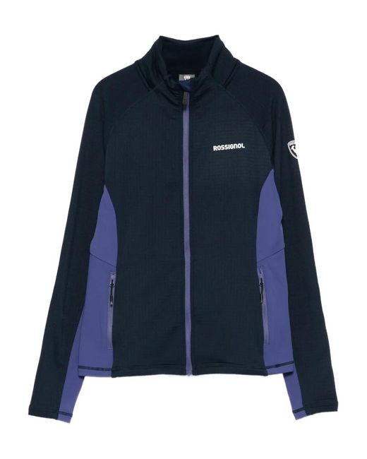 Rossignol Blue Blackside Zip-Up Jacket