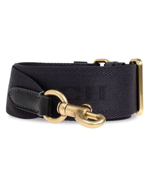 COACH Blue Logo-Jacquard Bag Strap
