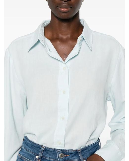 Marc O' Polo Blouse Met Lange Mouwen in het White