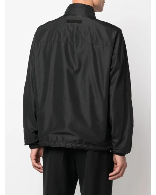 Zegna Wendbare Jacke Mit Logo-Print in Black für Herren