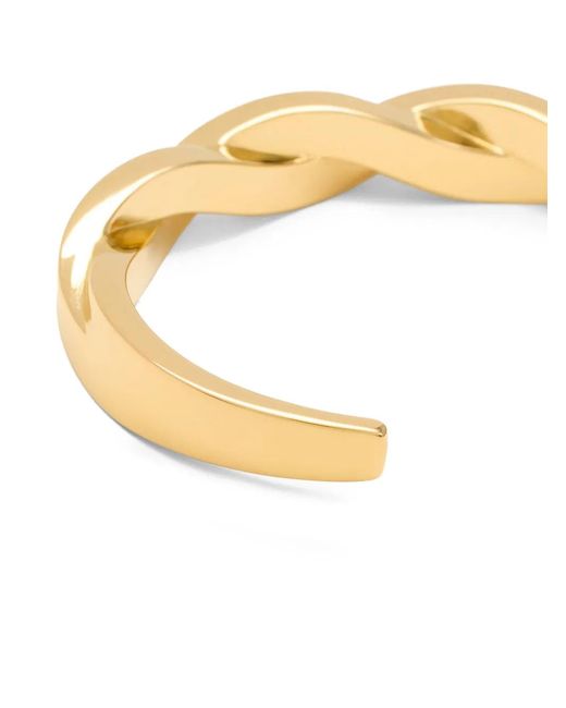 AMI Metallic Tresse Open Bracelet