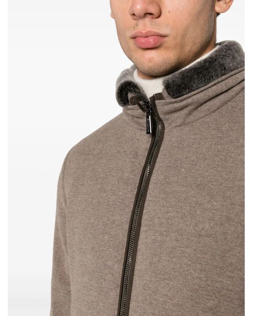 Moorer Brown Bellati-Mrw Padded Jacket for men