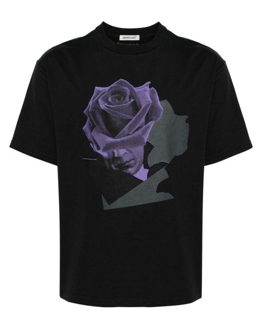 T-shirt con stampa grafica di Undercover in Black da Uomo