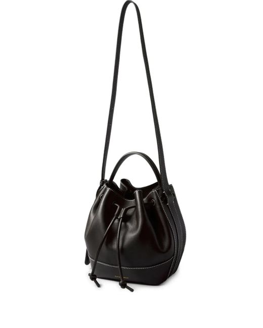 Claudie Pierlot Black Leather Bucket Bag