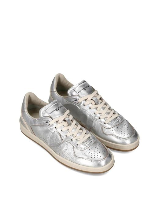 Philippe Model White Pgal Perforated Low Trainers