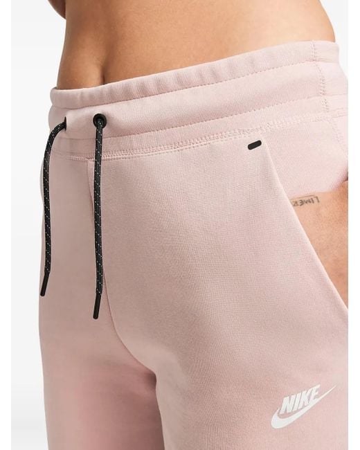 Nike Pink Drawstring-Waistband Track Pants