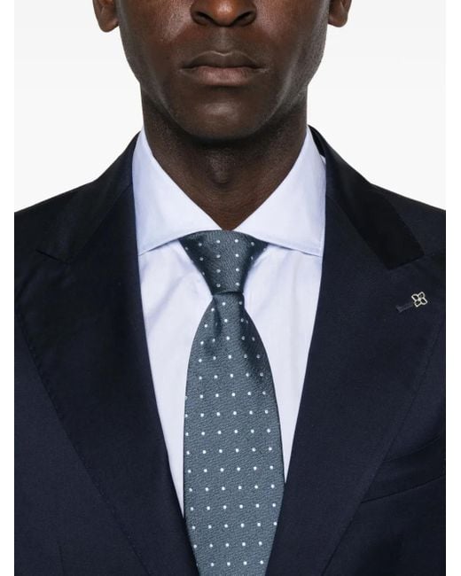 Tagliatore Blue Wool Two-Button Suit for men