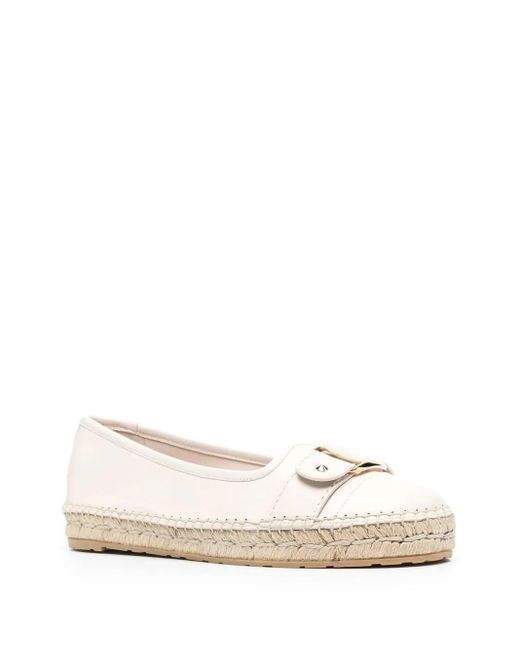 Ferragamo Natural Vara Buckle-Detail Espadrilles