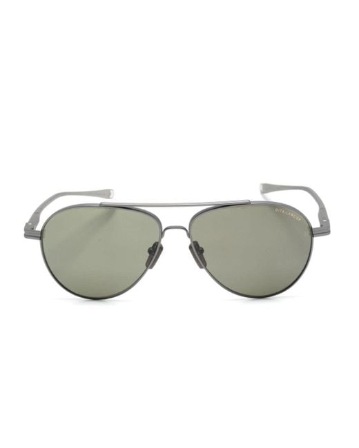 Dita Eyewear Gray Lsa-418 Pilot-frame Sunglasses