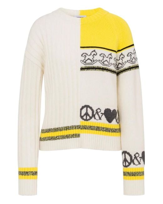 Moschino Metallic Patterned Jumper