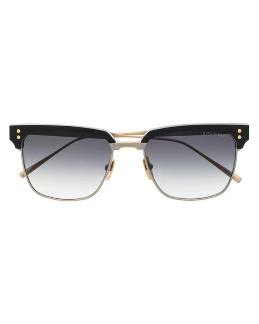Dita Eyewear Metallic Contrasting-Bridge Sunglasses