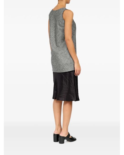 MM6 by Maison Margiela Gray Robe À Coupe Mi-Longue
