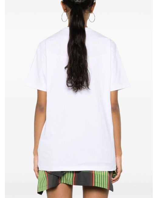 Camiseta Bones 'n Chain Vivienne Westwood de color White