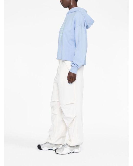 Hoodie en coton à logo imprimé 4G Givenchy en coloris Blue