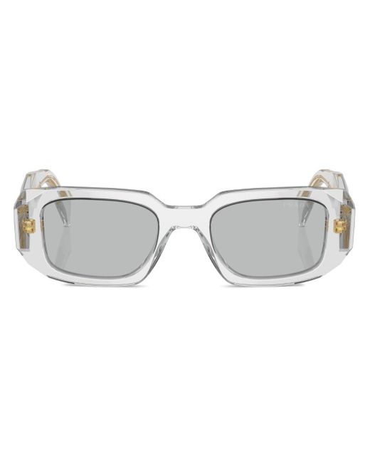 Prada Gray Prada PR 17WS Sonnenbrille mit ovalem Gestell