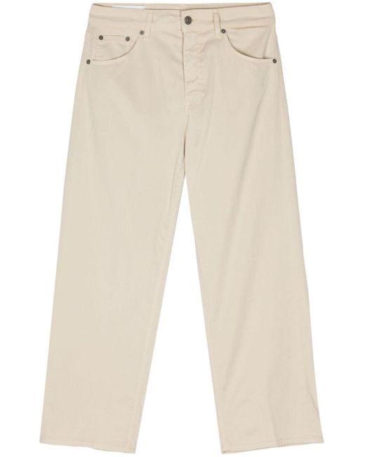 Dondup Natural Mid-rise Straight-leg Trousers