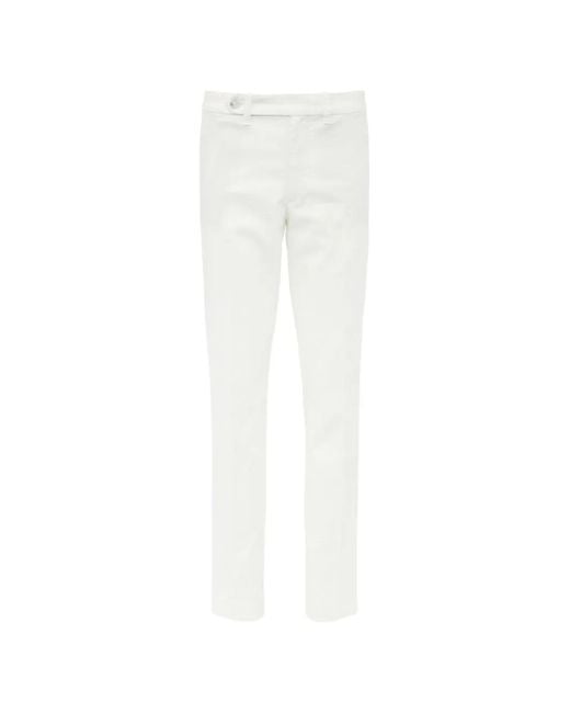 Polo Ralph Lauren White Button-Fastening Trousers