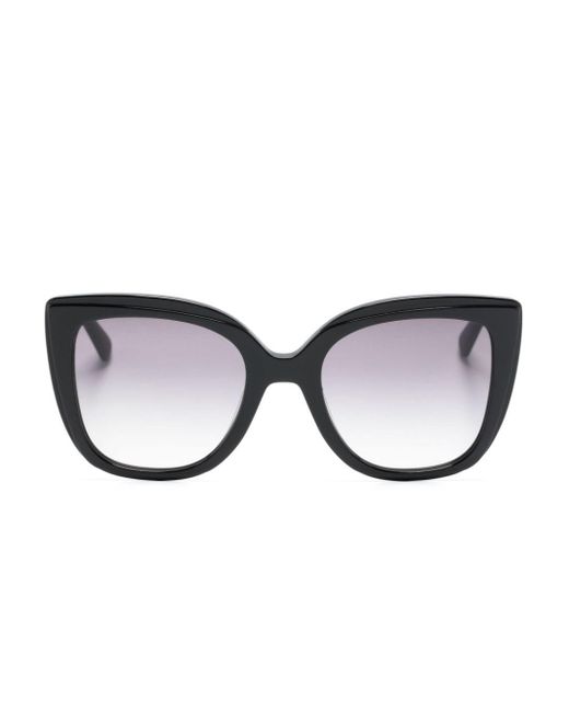 Longchamp Brown Oversize Cat-eye Sunglasses