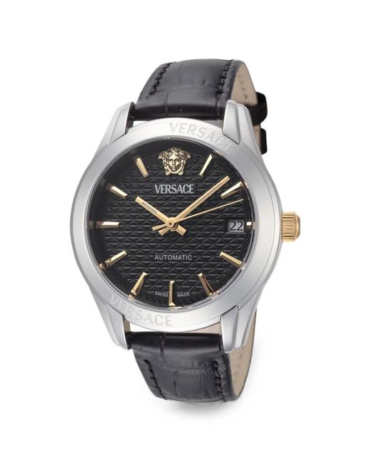 Versace Gray Greca 35Mm Watch