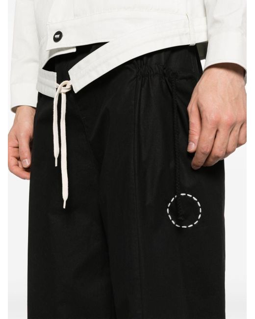 Craig Green Black Drawstring-waist Wide-leg Trousers for men