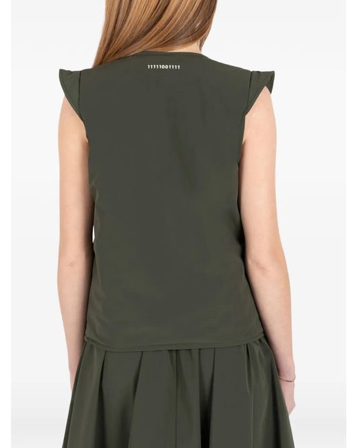 Societe Anonyme Green Tie-Detail Vest