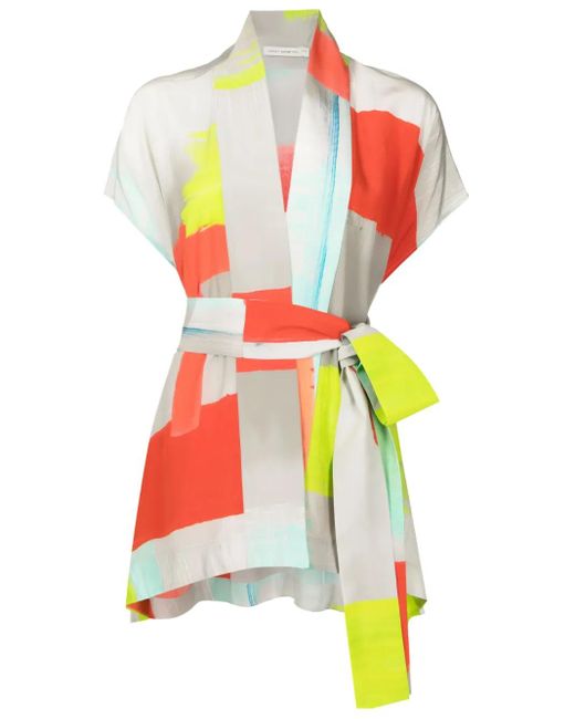 Lenny Niemeyer Multicolor Canvas Belted Kimono