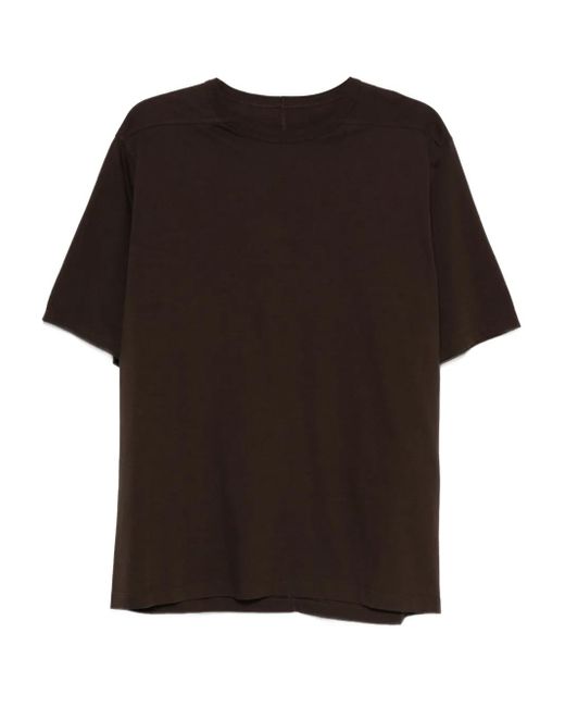 Rick Owens Black Short-Sleeved Organic-Cotton T-Shirt for men