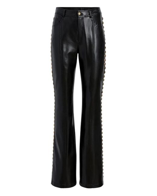 Pantalones con detalle de botones Cinq À Sept de color Black