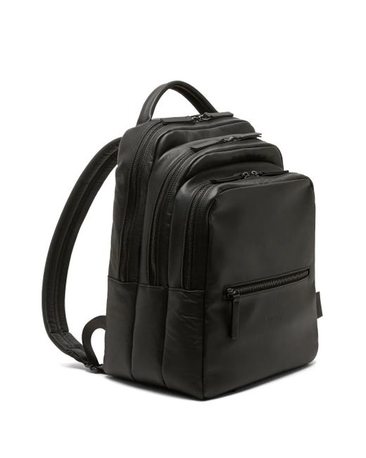 Marsèll Black Triparto Leather Backpack for men