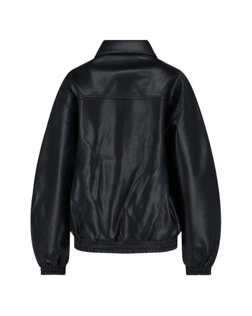 Frankie Shop Black Buttoned Oversized Jacket