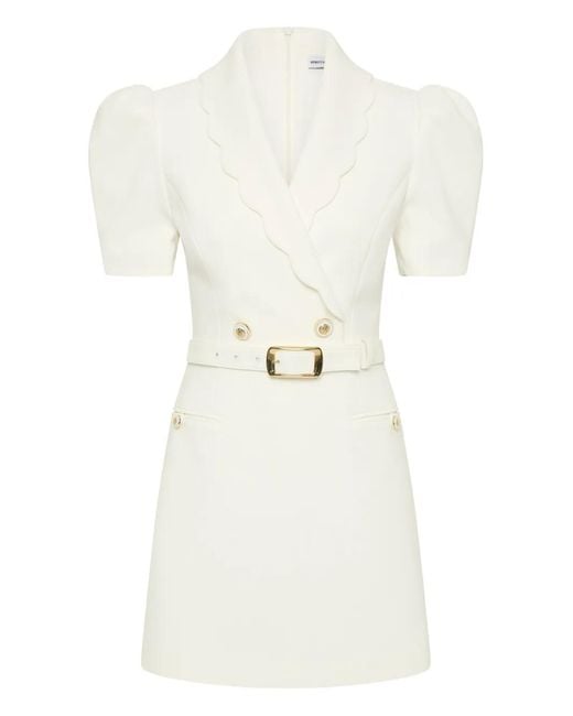 Rebecca Vallance Marina Mini-Jurk Met Ceintuur in het White