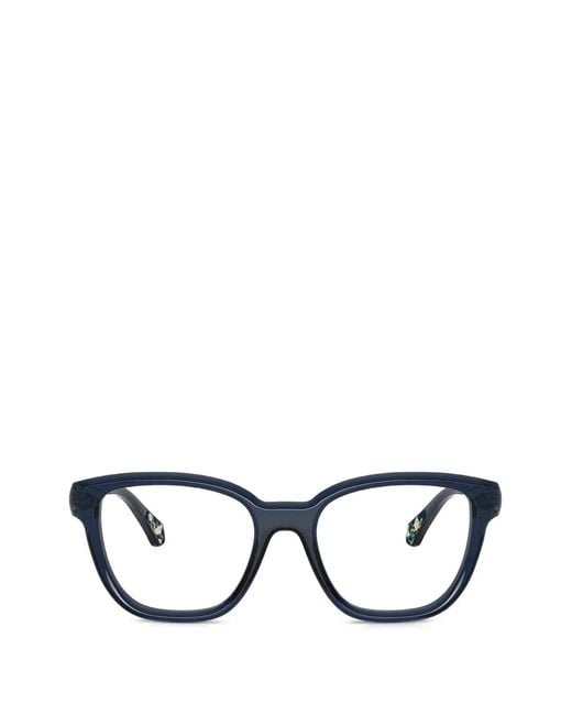 Moncler Black Shiny Oval-Frame Glasses