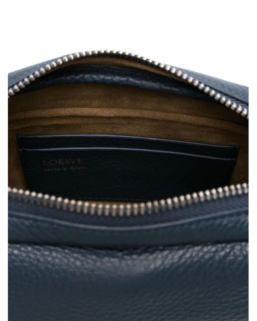 Loewe Blue Pebble Leather Camera Bag for men