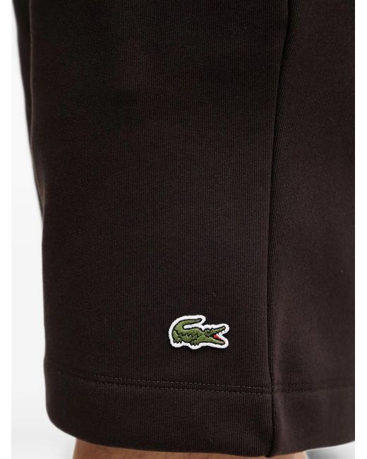 Short Taille Élastiqu À Patch Logo Lacoste pour homme en coloris Black