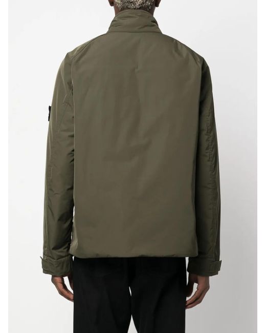 メンズ Stone Island ジップアップ ウインドブレーカー Green