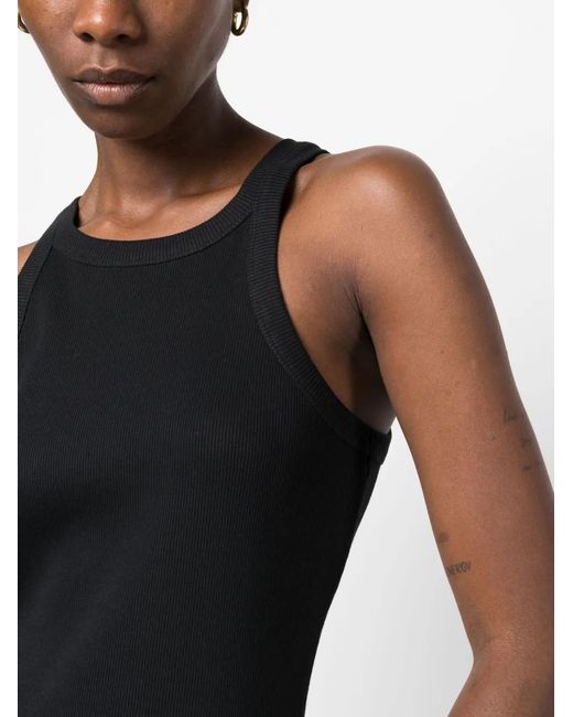 Closed Black Ribbed-Knit Tank Top