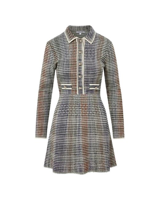 Veronica Beard Gray Lauper Mini Dress