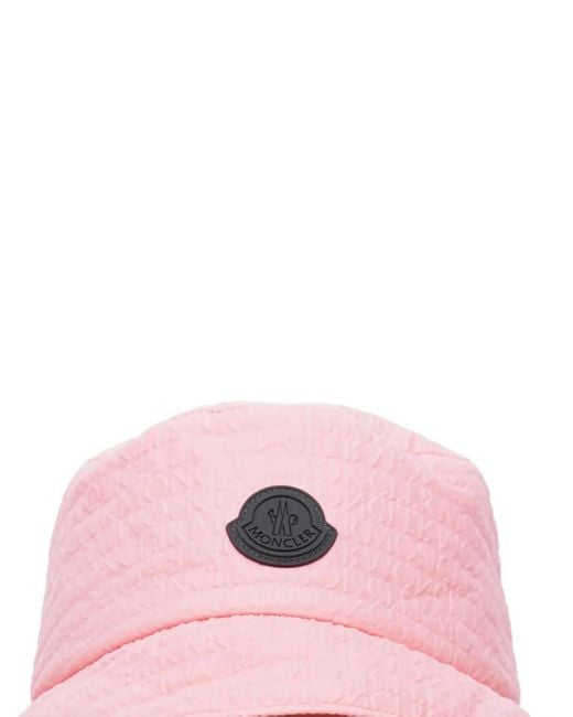 Moncler Pink Quilted Bucket Hat