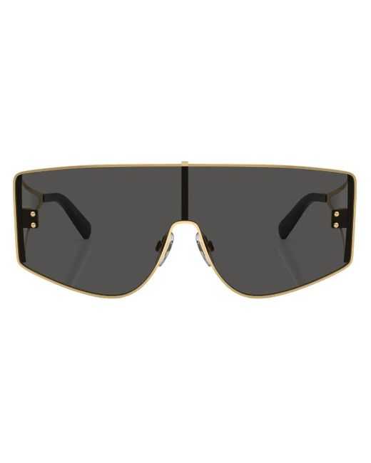 Dolce & Gabbana Gray Dna Mask-Frame Sunglasses for men