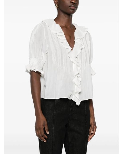 Doen White Henri Blouse