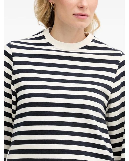 Barbour Black Layla Striped Sweatshirt
