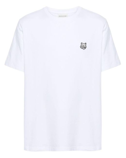 メンズ Maison Kitsuné フォックスモチーフ Tシャツ White
