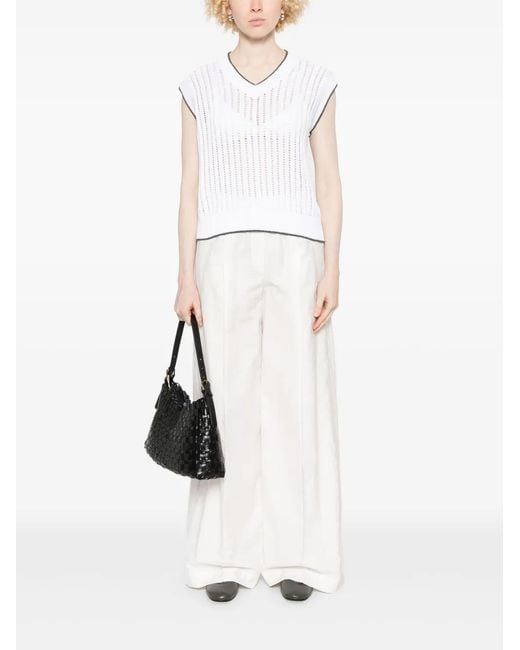 Brunello Cucinelli White Pants
