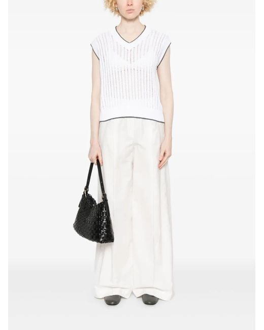Brunello Cucinelli White Pants